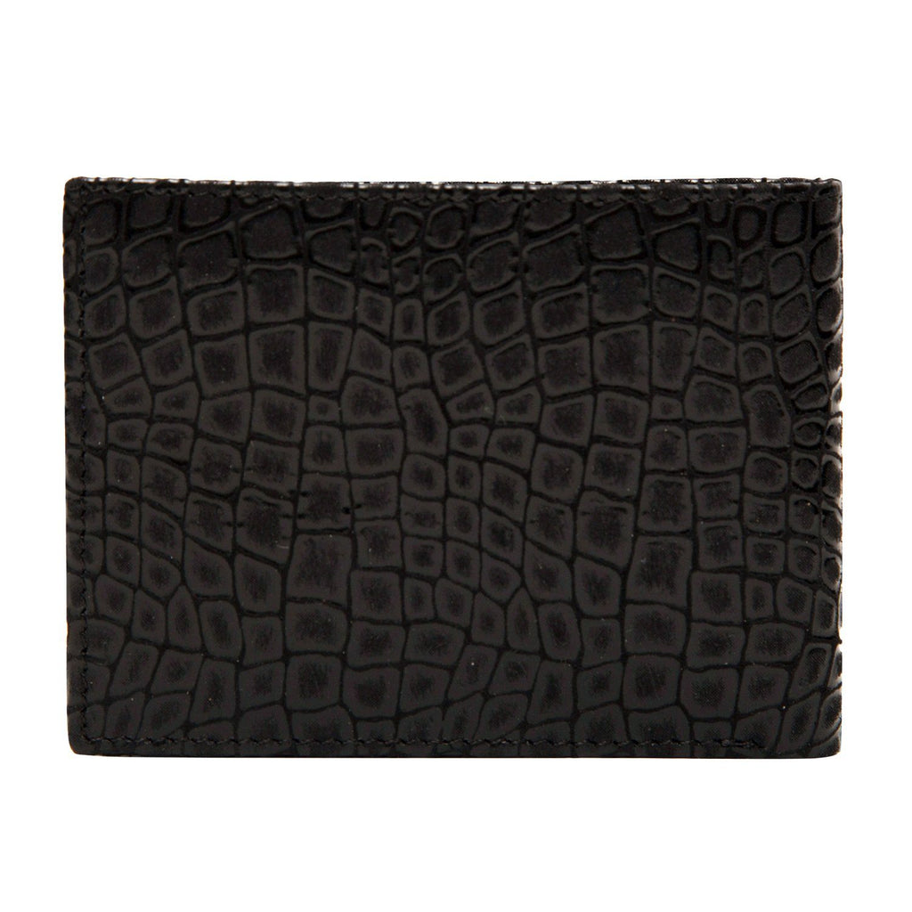 Black Colour Bi-Fold Italian Leather Slim Wallet ( 8 Card Slot + 2 ID Slot + 2 Hidden Compartment + Cash Compartment) Cathy London 