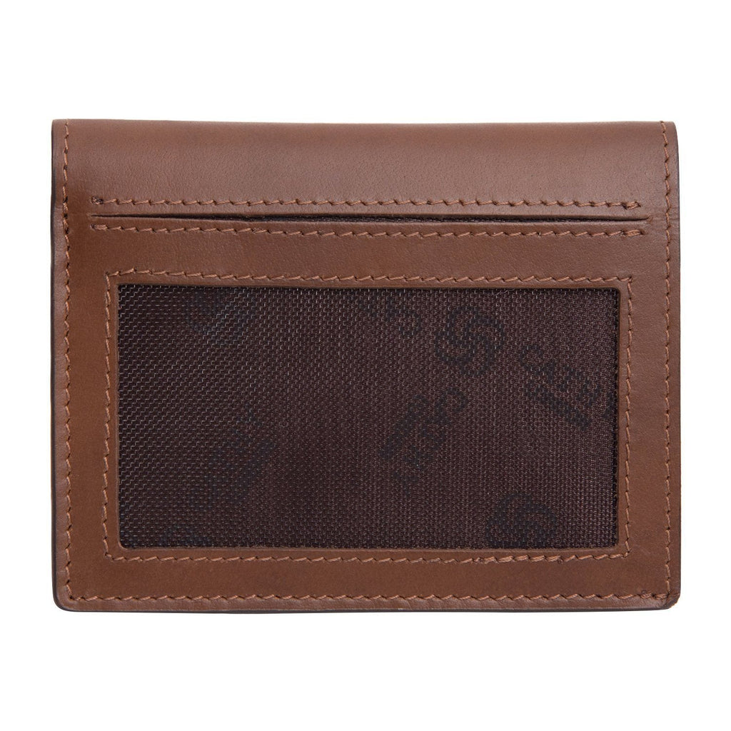 Brown Colour Bi-Fold Italian Leather Card Holder/Slim Wallet (6 Card Slot + 2 ID Slot + Cash Compartment) Cathy London 