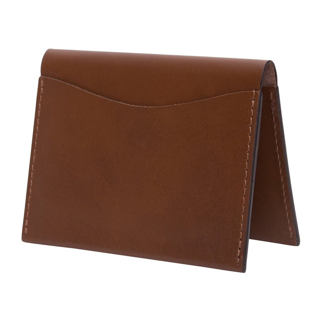 Brown Colour Bi-Fold Italian Leather Card Holder/Slim Wallet (Holds Upto 16+ Cards) Cathy London 