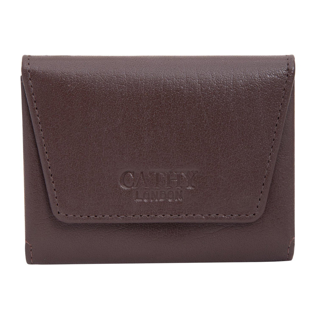 Brown Colour Italian Leather Card Holder/Slim Wallet (Holds Upto 16 Cards) Cathy London 
