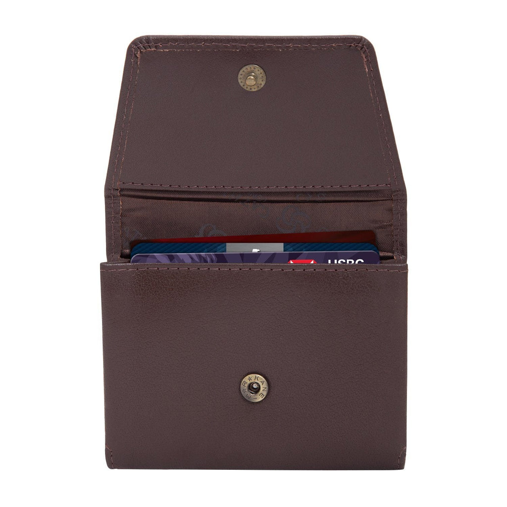 Brown Colour Italian Leather Card Holder/Slim Wallet (Holds Upto 16 Cards) Cathy London 