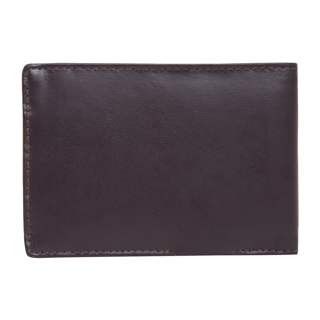 Coffee Colour Italian Leather Money Clip/Slim Wallet (7 Card Slot + Money Clip) Cathy London 