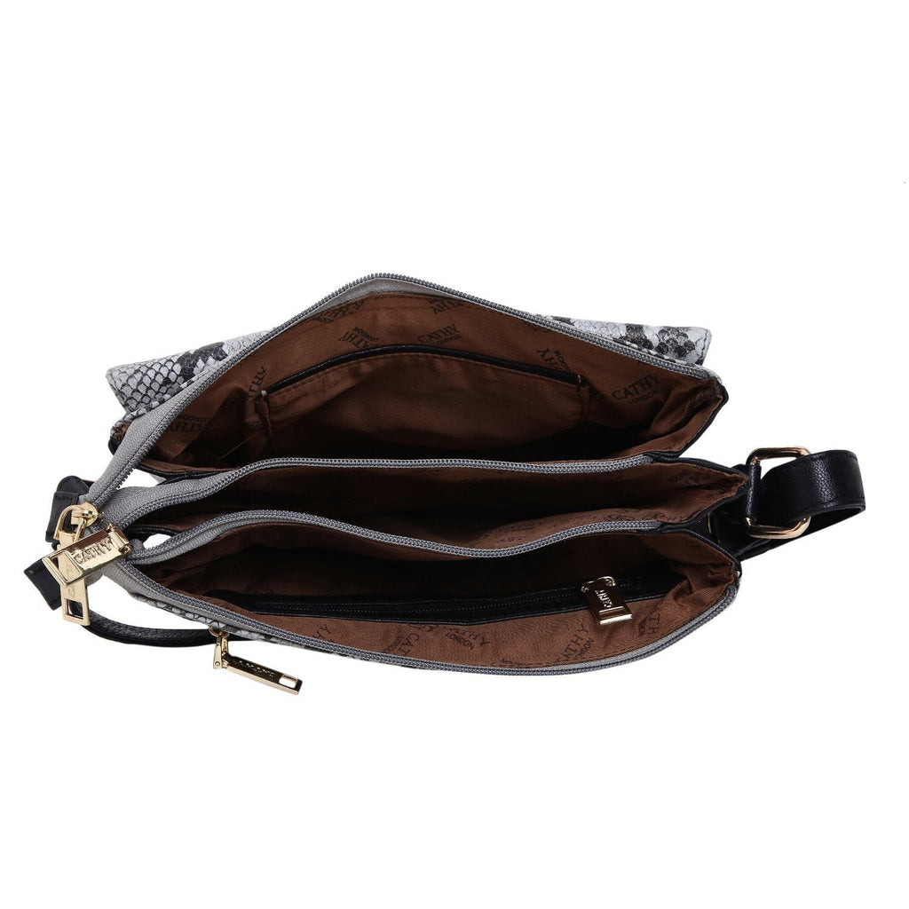 Copy of Elegant Top Grain Italian Leather Ladies Sling Bag/Cross Body Cathy London 