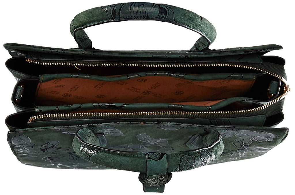 Elegant Top Grain Italian Leather Ladies Handbag/Satchel Bag Cathy London 