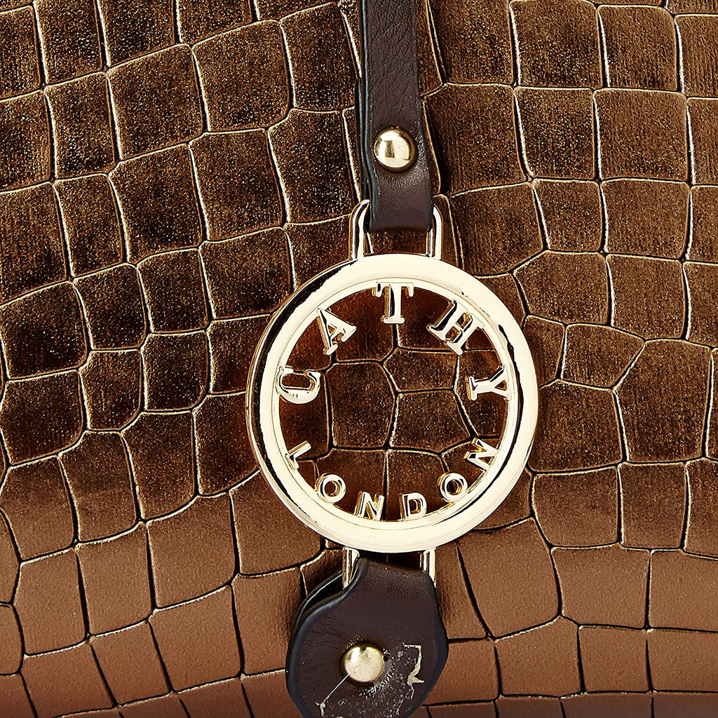Elegant Top Grain Italian Leather Ladies Handbag/Satchel Bag Cathy London 