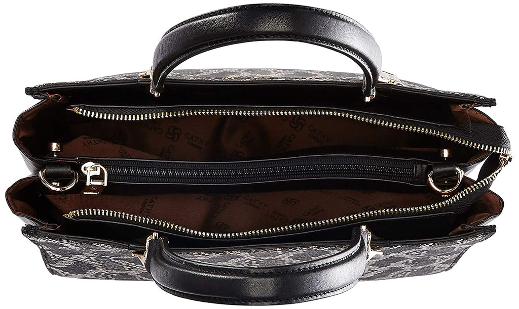 Elegant Top Grain Italian Leather Ladies Handbag/Satchel Bag Cathy London 