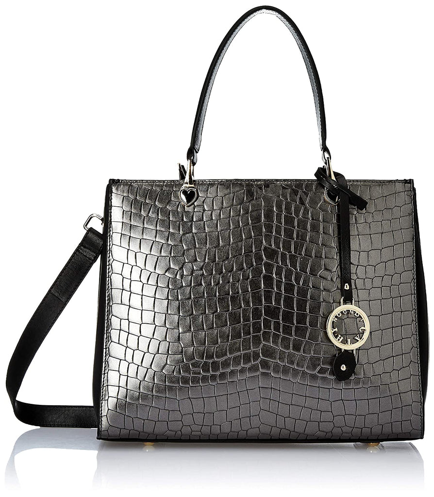 Elegant Top Grain Italian Leather Ladies Handbag/Satchel Bag Cathy London 
