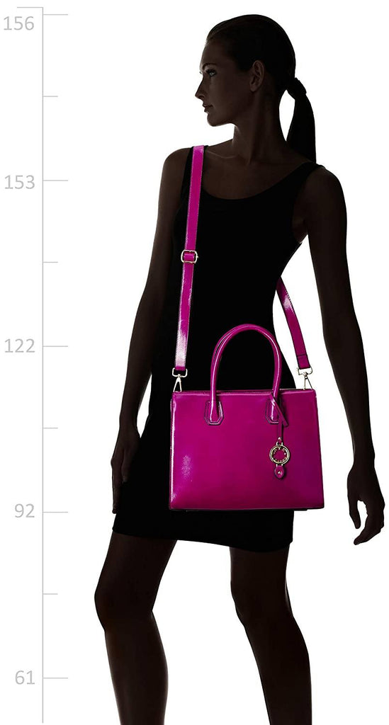 Elegant Top Grain Italian Leather Ladies Handbag/Satchel Bag Cathy London 