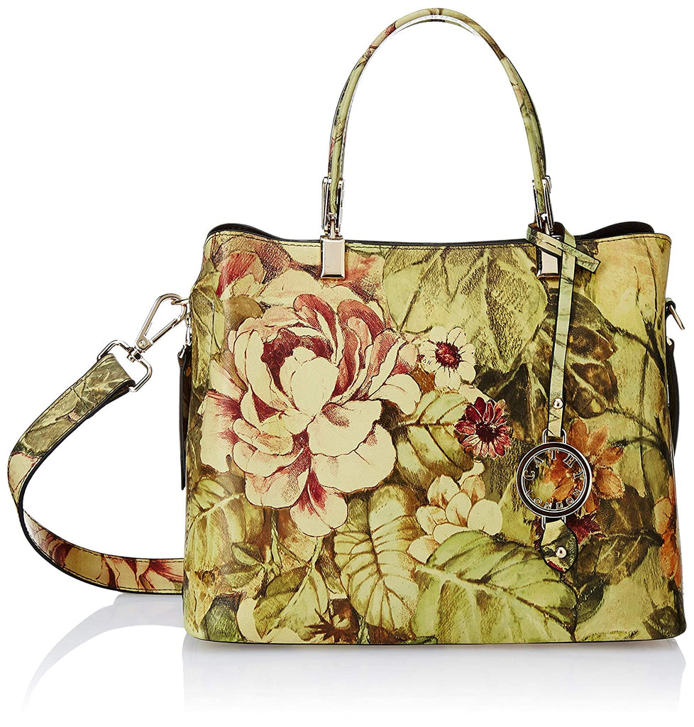 Elegant Top Grain Italian Leather Ladies Handbag/Satchel Bag Cathy London 