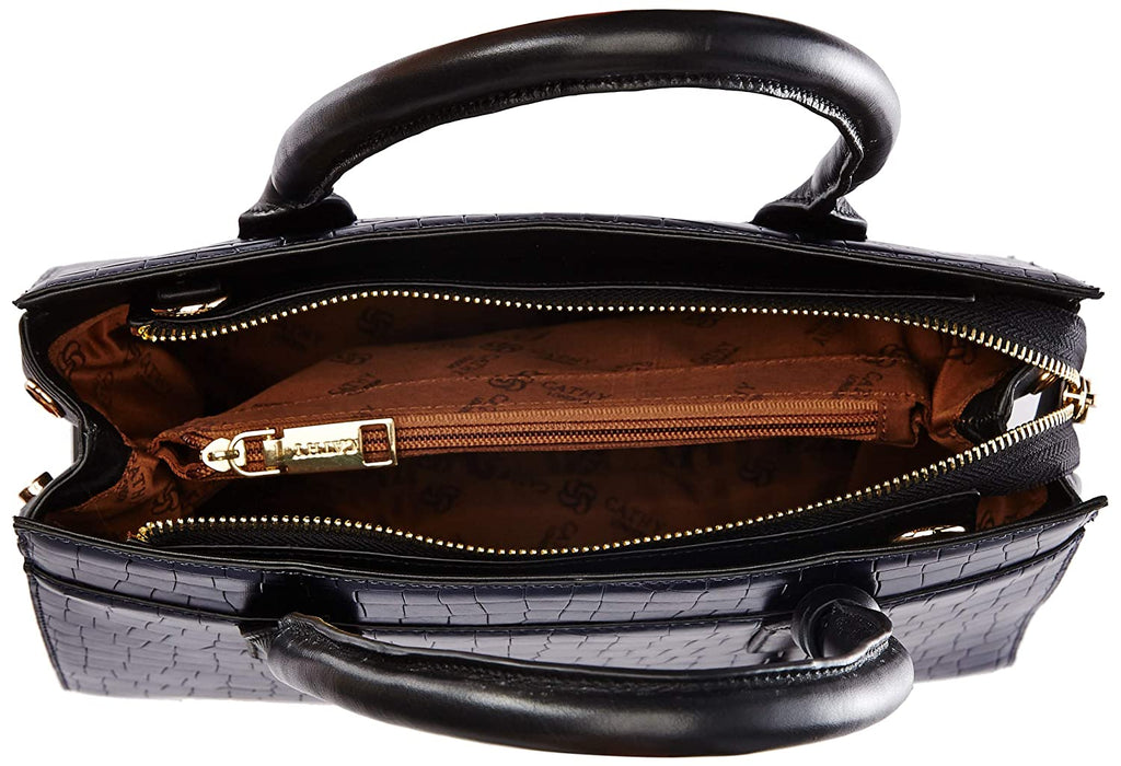 Elegant Top Grain Italian Leather Ladies Handbag/Satchel Bag Cathy London 