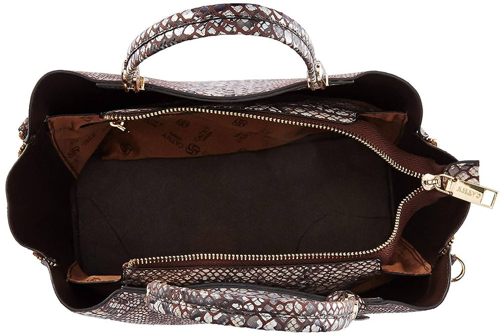 Elegant Top Grain Italian Leather Ladies Handbag/Satchel Bag Cathy London 