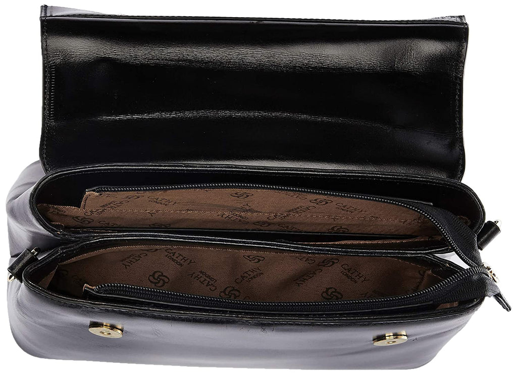 Elegant Top Grain Italian Leather Ladies Handbag/Sling Bag Cathy London 