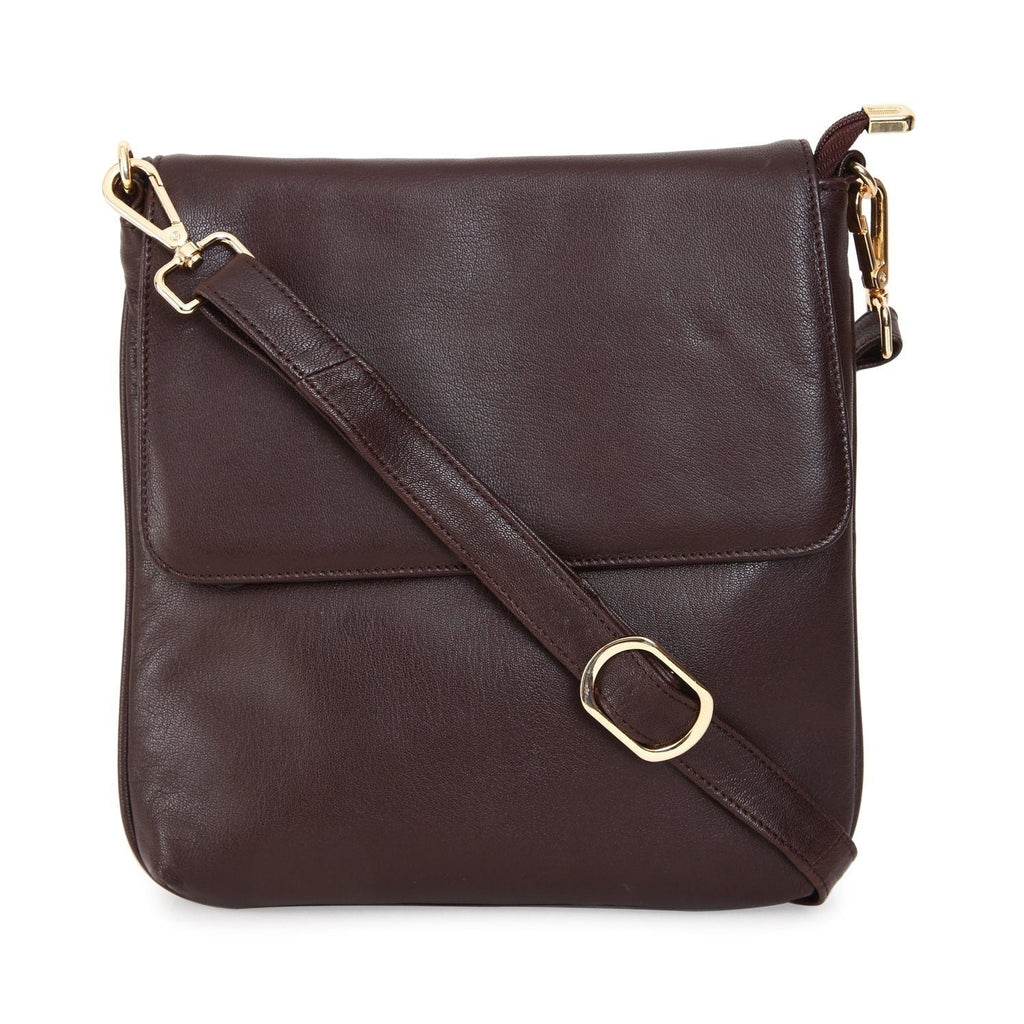 Elegant Top Grain Italian Leather Ladies Sling Bag/Cross Body Cathy London 
