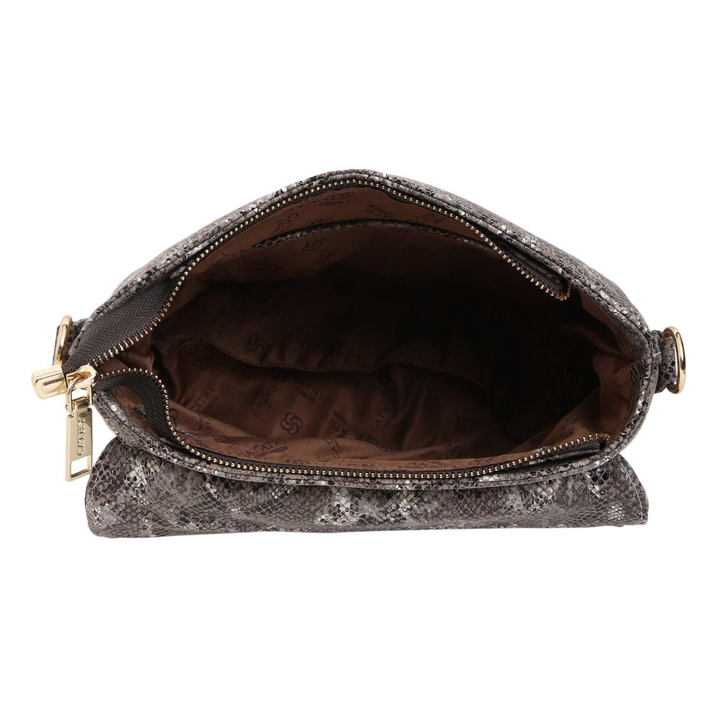 Elegant Top Grain Italian Leather Ladies Sling Bag/Cross Body Cathy London 
