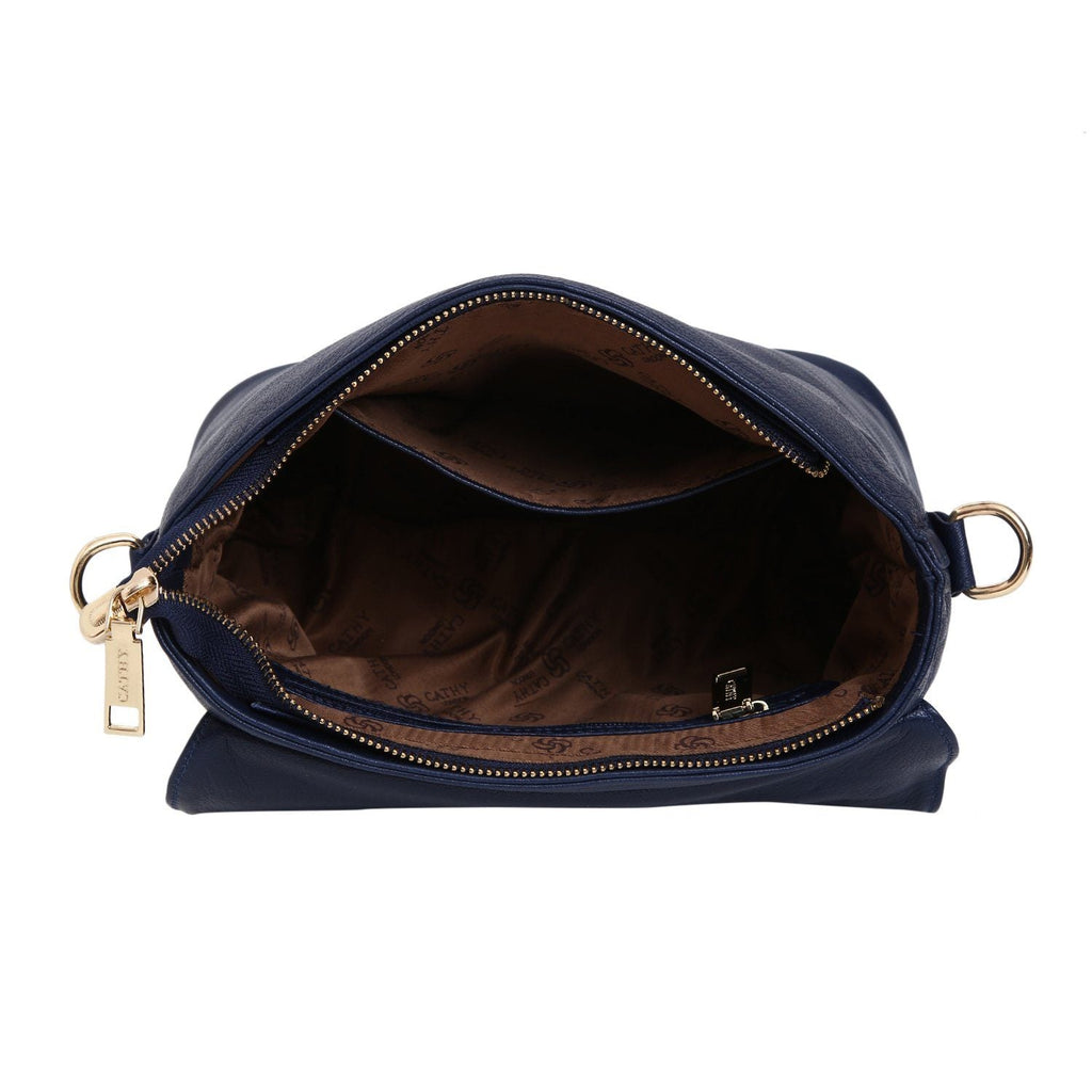 Elegant Top Grain Italian Leather Ladies Sling Bag/Cross Body Cathy London 