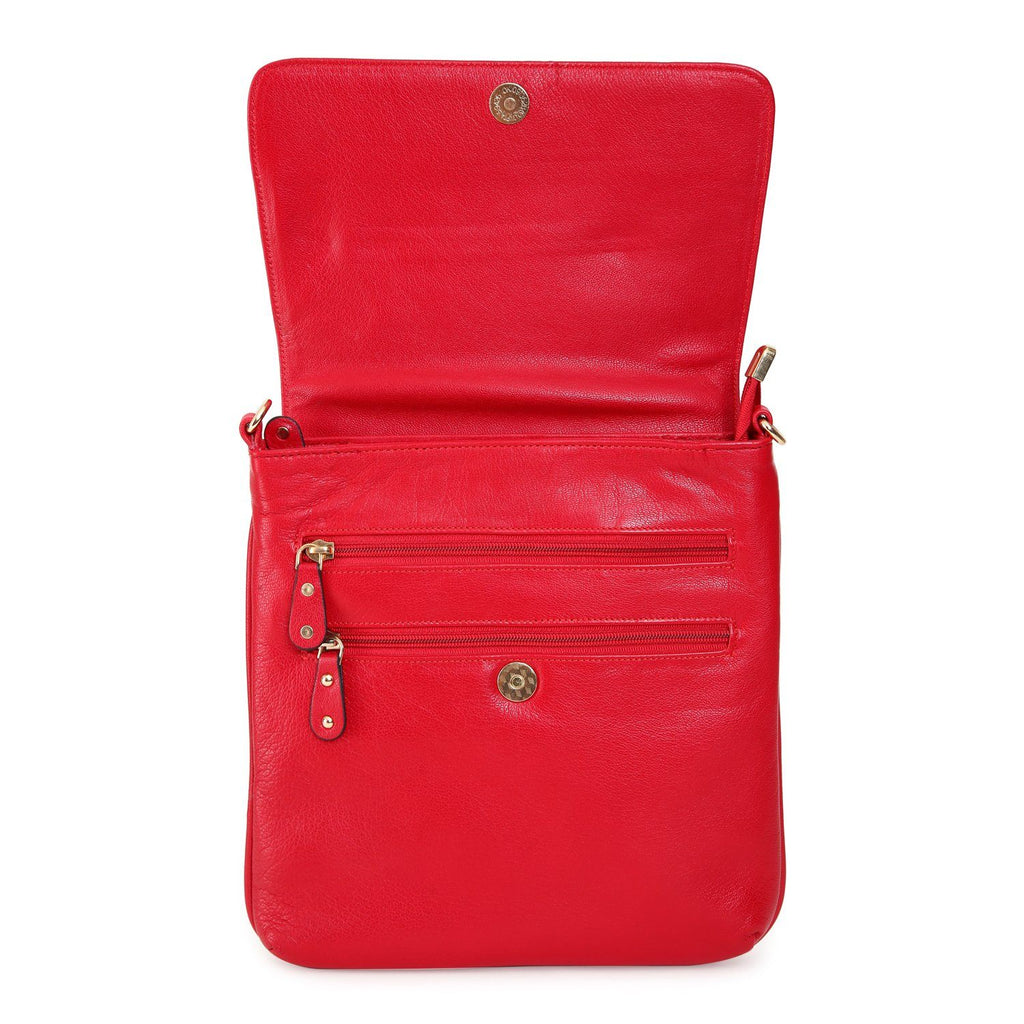 Elegant Top Grain Italian Leather Ladies Sling Bag/Cross Body Cathy London 