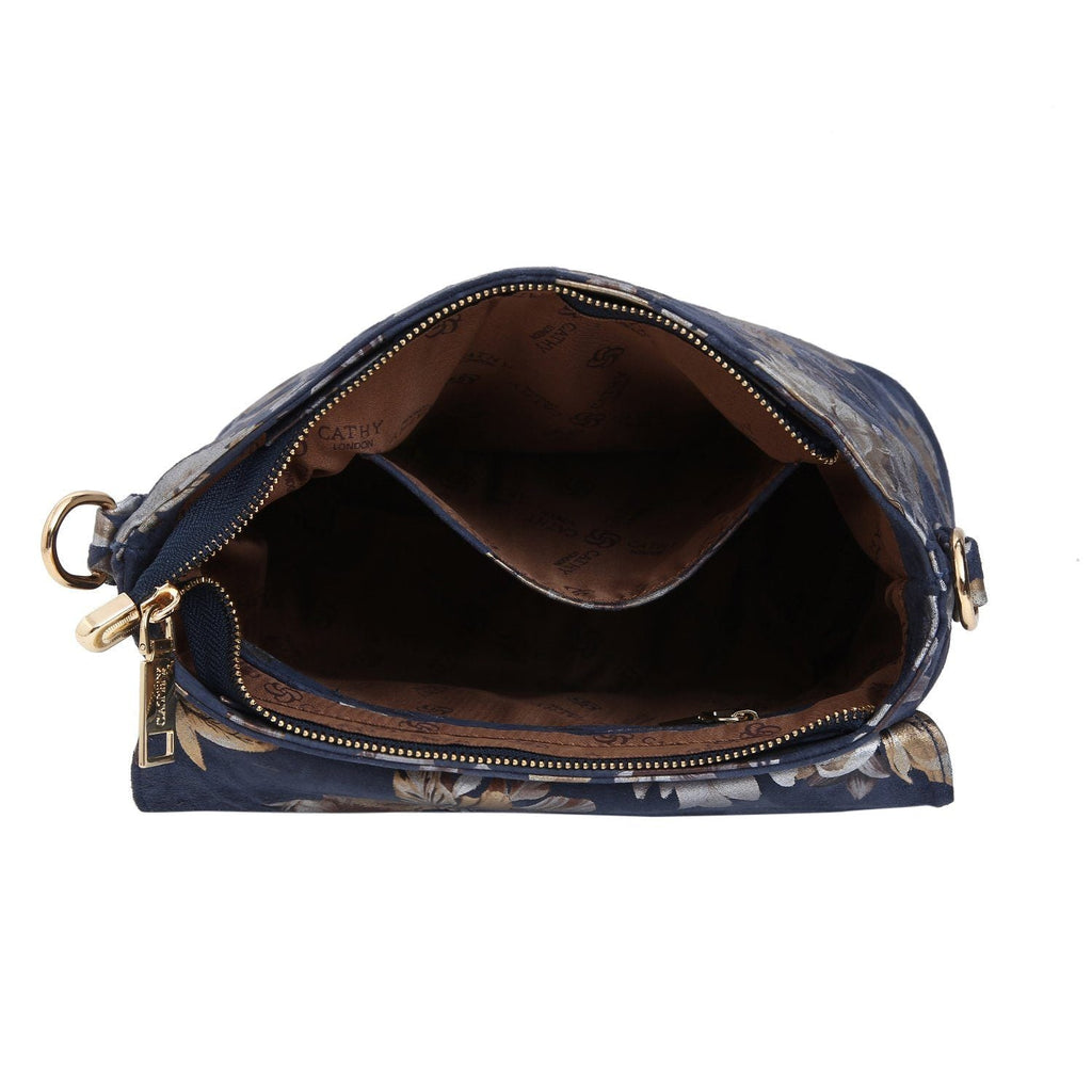 Elegant Top Grain Italian Leather Ladies Sling Bag/Cross Body Cathy London 