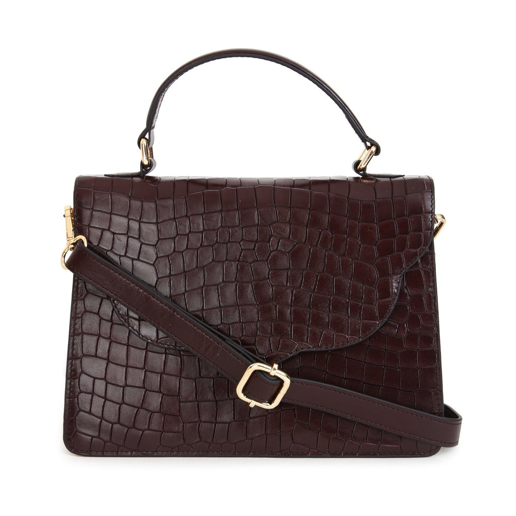 Elegant Top Grain Italian Leather Ladies Sling Bag/Cross Body Cathy London 