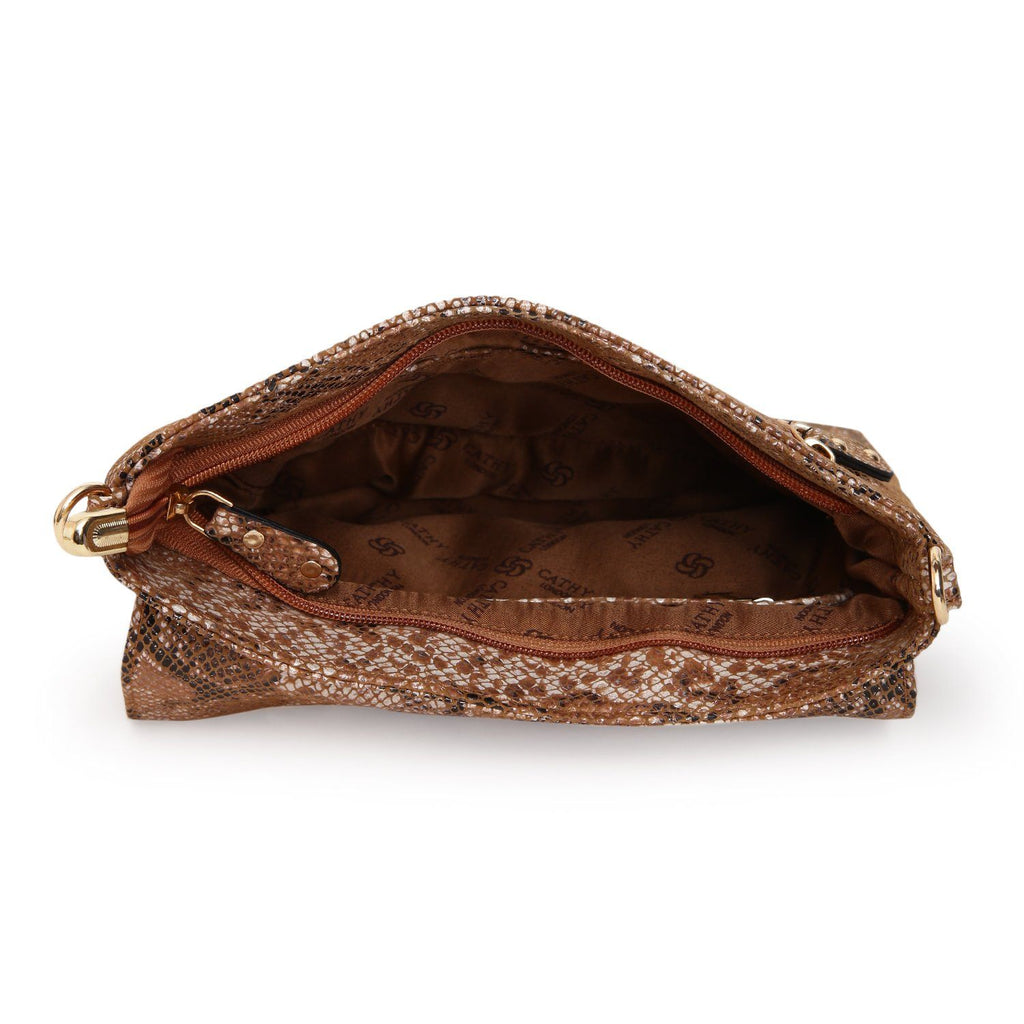 Elegant Top Grain Italian Leather Ladies Sling Bag/Cross Body Cathy London 