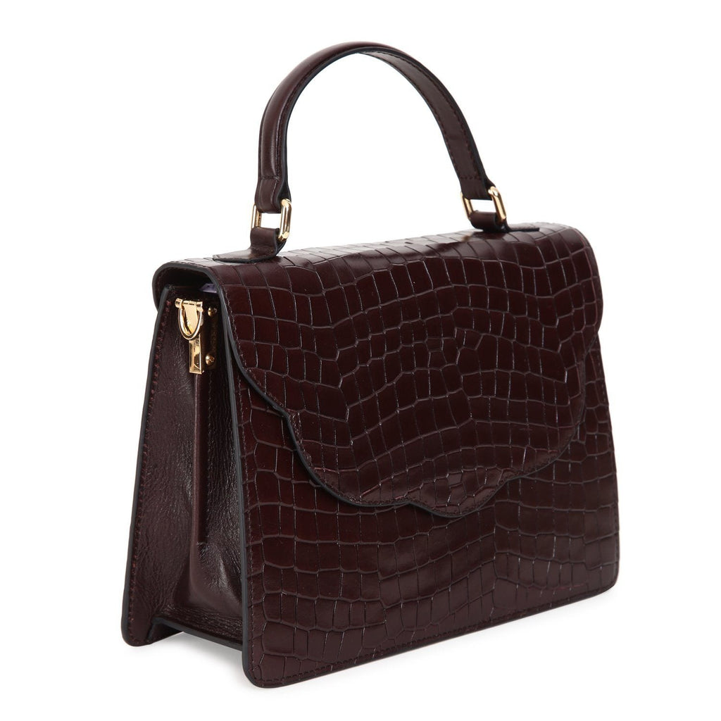Elegant Top Grain Italian Leather Ladies Sling Bag/Cross Body Cathy London 