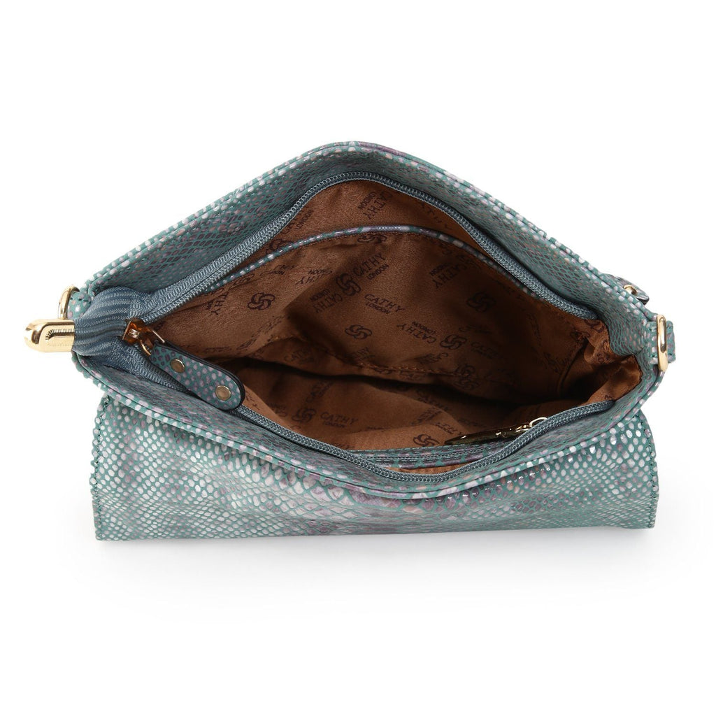Elegant Top Grain Italian Leather Ladies Sling Bag/Cross Body Cathy London 