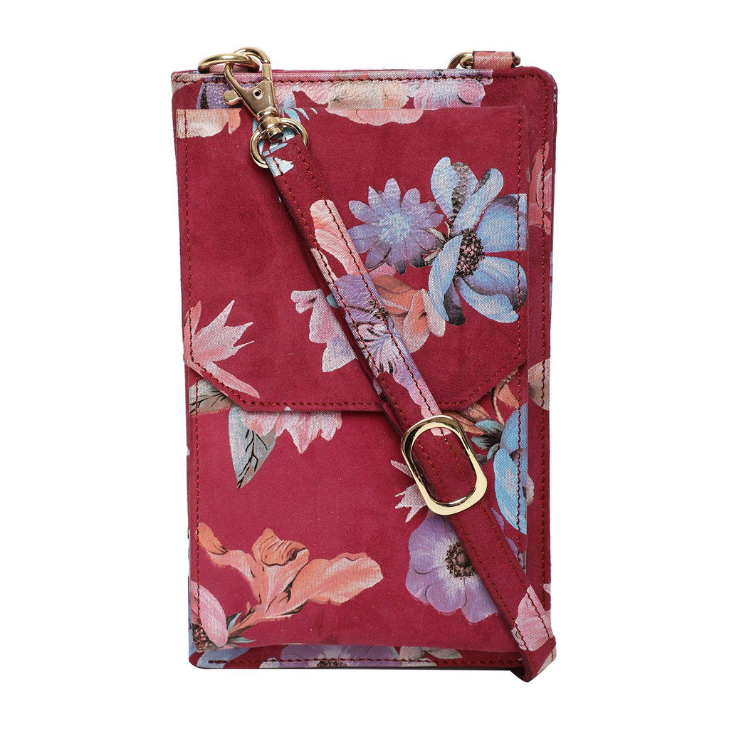 Elegant Top Grain Italian Leather Ladies Sling Bag/Cross Body Phone Bag for Women Cathy London 