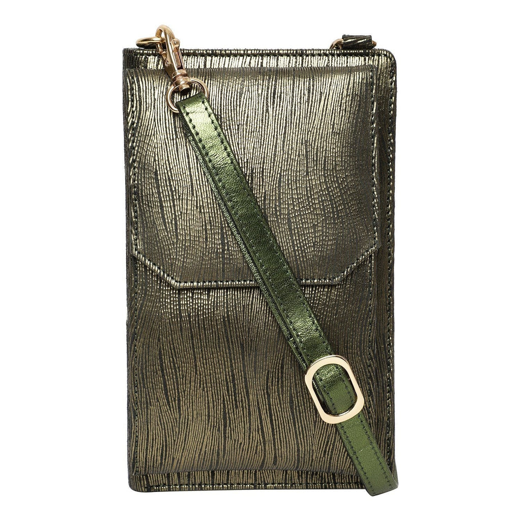 Elegant Top Grain Italian Leather Ladies Sling Bag/Cross Body Phone Bag for Women Cathy London 