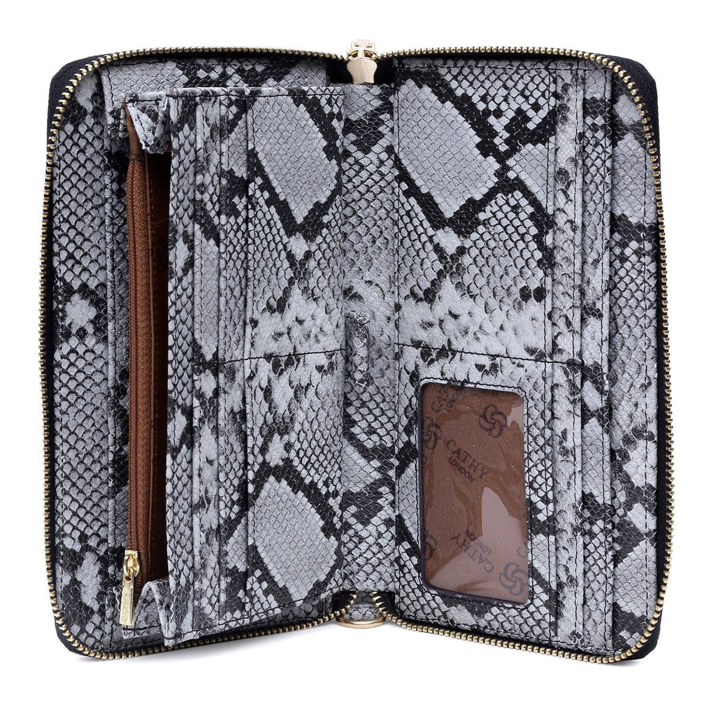 Elegant Top Grain Italian Leather Ladies Wallet Cathy London 