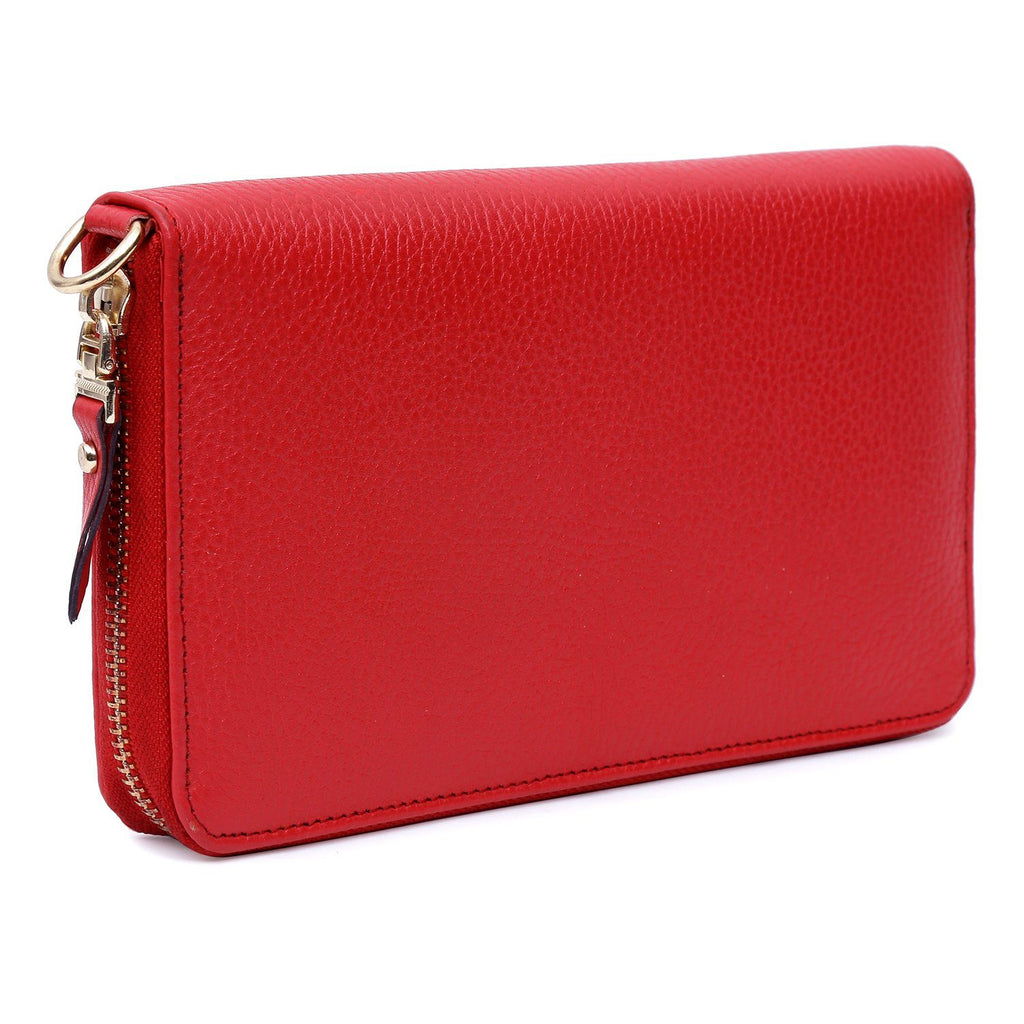 Elegant Top Grain Italian Leather Ladies Wallet Cathy London 