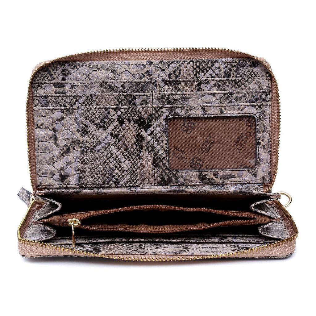 Elegant Top Grain Italian Leather Ladies Wallet Cathy London 