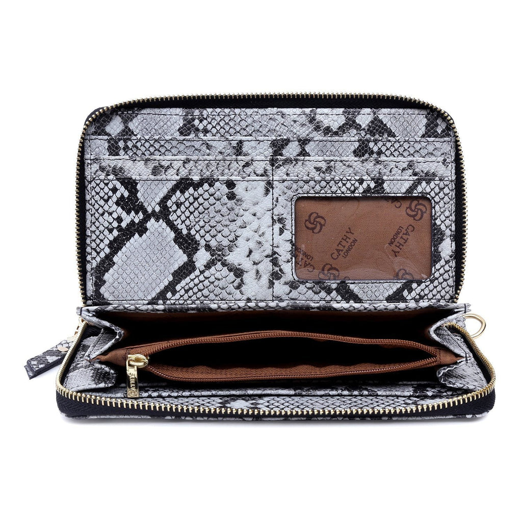Elegant Top Grain Italian Leather Ladies Wallet Cathy London 