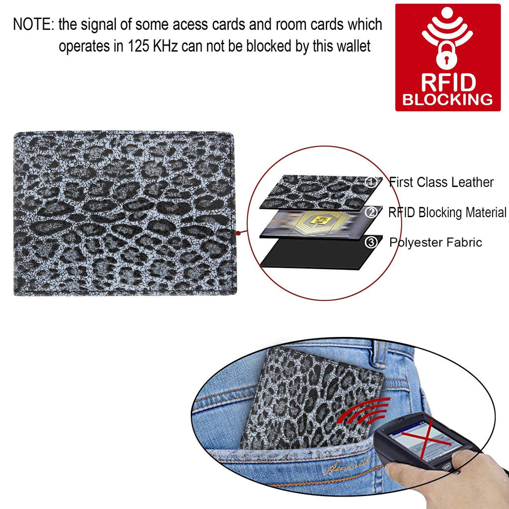 Grey Colour Bi-Fold Italian Leather Slim Wallet ( 8 Card Slot + 2 ID Slot + 2 Hidden Compartment + Cash Compartment) Cathy London 
