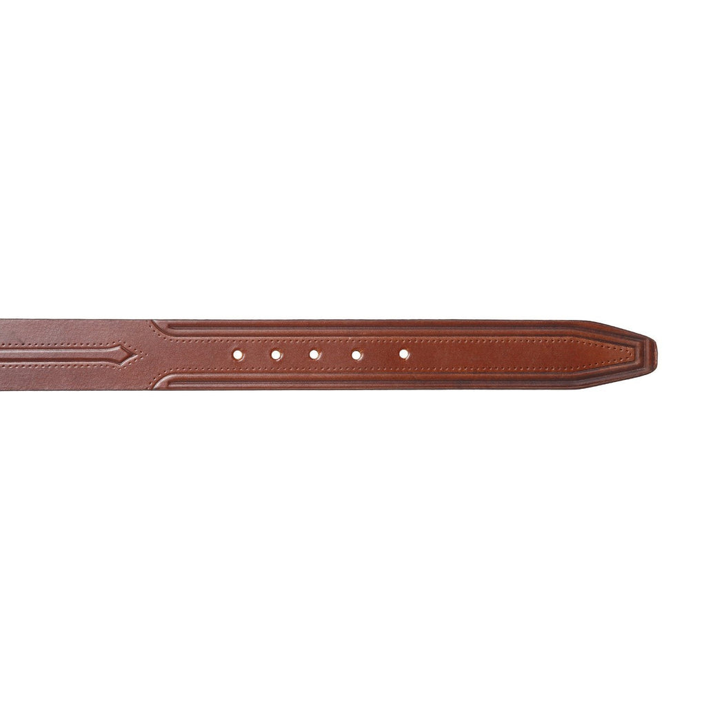 Men's Classic Dress Tan Colour Belt Top Grain Italian Leather with Golden Metal Buckle Cathy-London 
