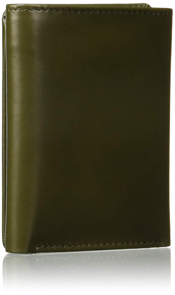 Olive Colour Tri-Fold Italian Leather Slim Wallet (6 Card Slot +2 Hidden Compartment + 1 ID Slot + Cash Compartment) Cathy London 