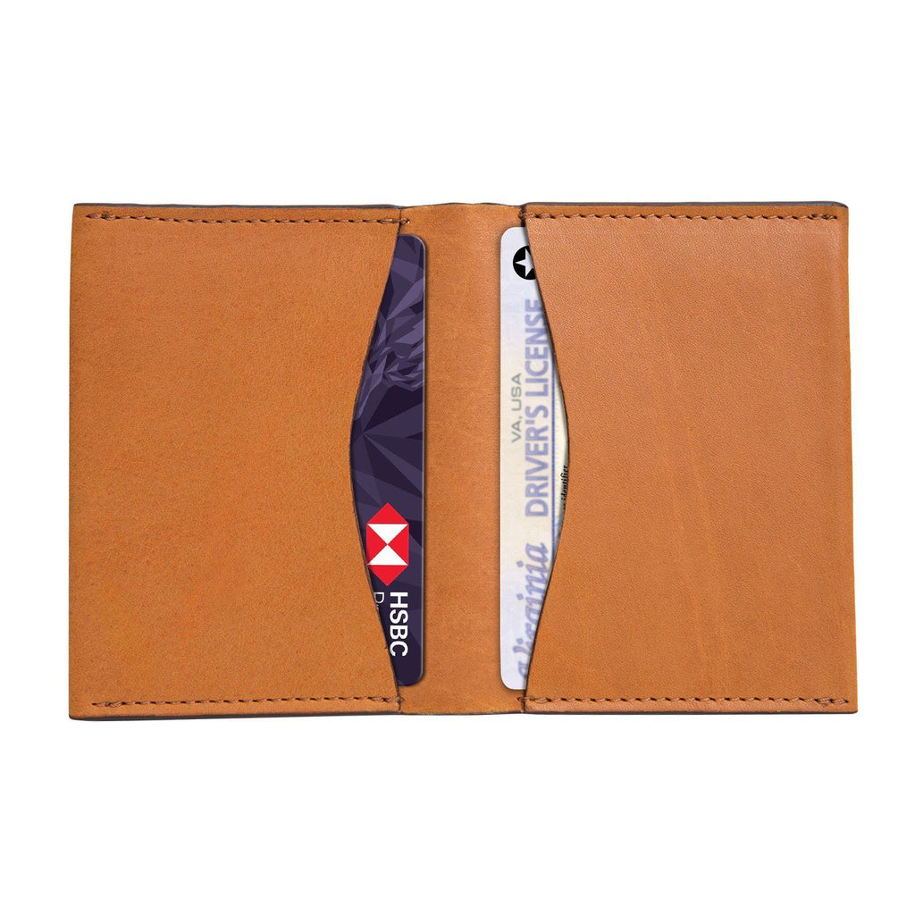 Tan Colour Bi-Fold Italian Leather Card Holder/Slim Wallet (Holds Upto 16+ Cards) Cathy London 