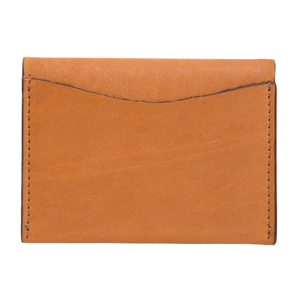 Tan Colour Bi-Fold Italian Leather Card Holder/Slim Wallet (Holds Upto 16+ Cards) Cathy London 
