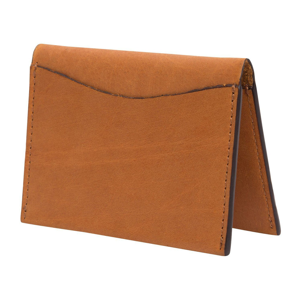 Tan Colour Bi-Fold Italian Leather Card Holder/Slim Wallet (Holds Upto 16+ Cards) Cathy London 