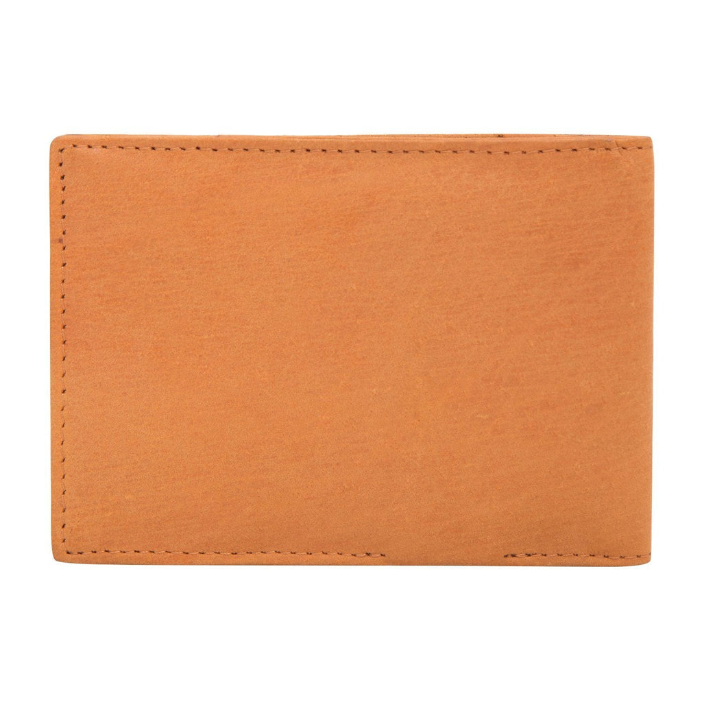 Tan Colour Bi-Fold Italian Leather Money Clip/Slim Wallet (7 Card Slot + Money Clip) Cathy London 