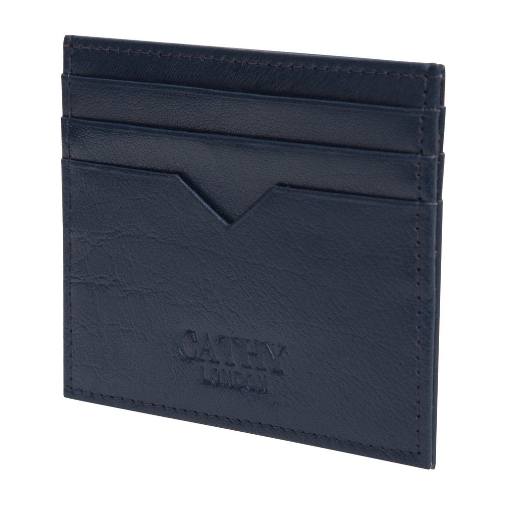 Tan Colour Italian Leather Card Holder/Slim Wallet (6 Card Slots + 1 ID Slot + Cash Compartment) Cathy London 